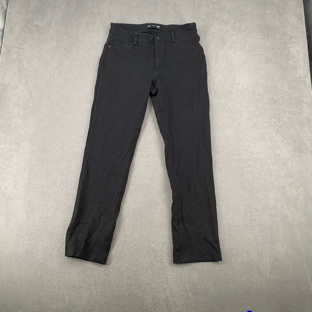 DKNY Jeans Womens Black Stretch Straight Leg Pants Size S RN 54163